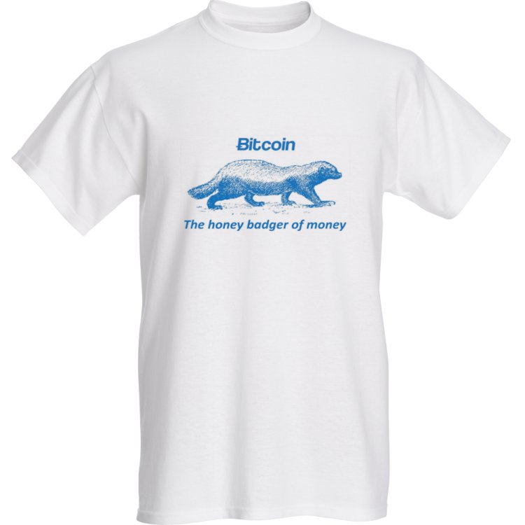 Bitcoin honey badger shirt